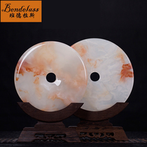 Banderas safflower ice Jade and Jade safe buckle ornaments living room to move to new home decoration gift