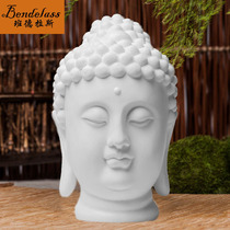 Banderashan white jade Sakyamuni Buddha statue at the mercy of Buddha head Jade Buddhas ancestral home Buddhist supplies