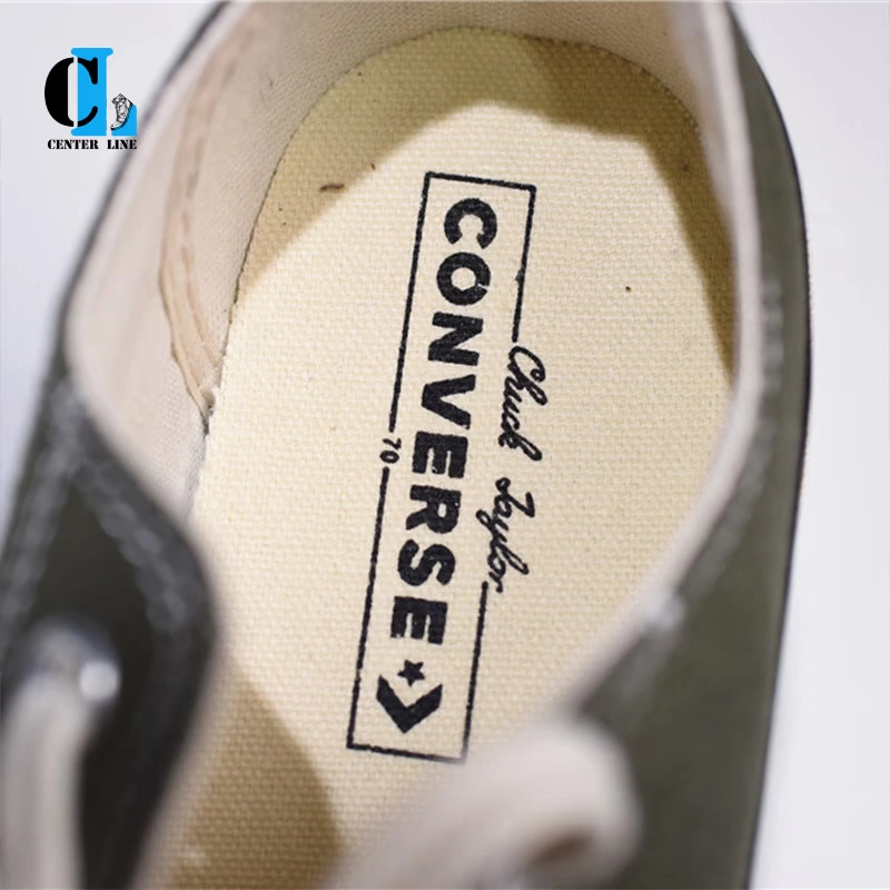 Converse Converse 1970s Samsung tiêu chuẩn xanh quân đội cao để giúp giày vải thấp cho nam và nữ 162052c162060c