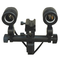 Photography single lamp holder double lamp holder E27 screw port electronic umbrella lamp flash lamp holder photography bulb power lamp holder