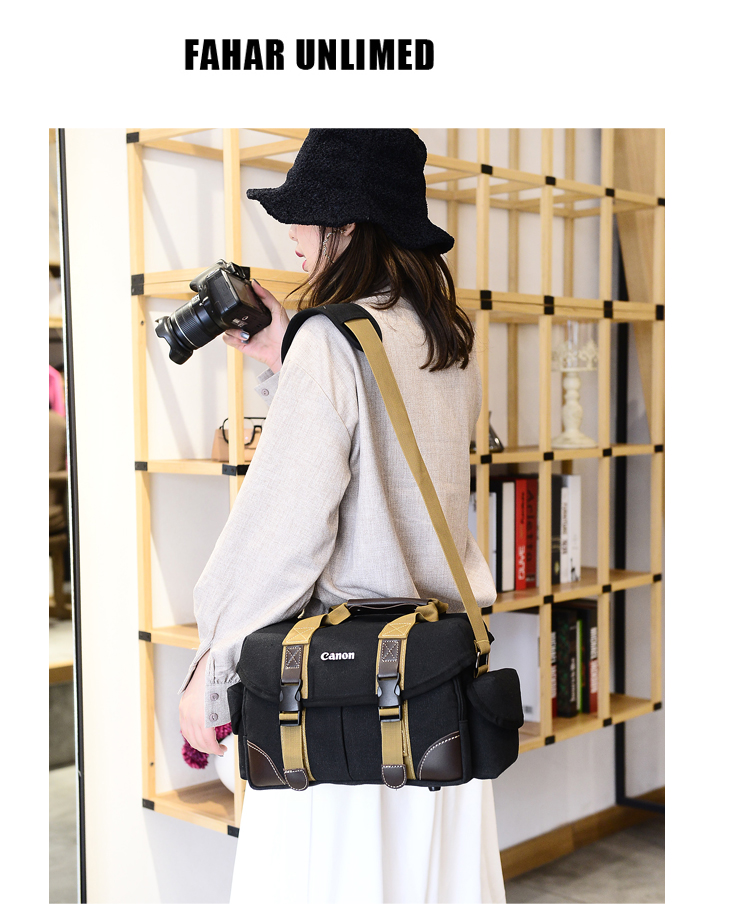 Túi đựng máy ảnh Canon Một túi máy ảnh DSLR 600D700D750D760D800D6D5D60D70D80D - Phụ kiện máy ảnh kỹ thuật số túi fujifilm