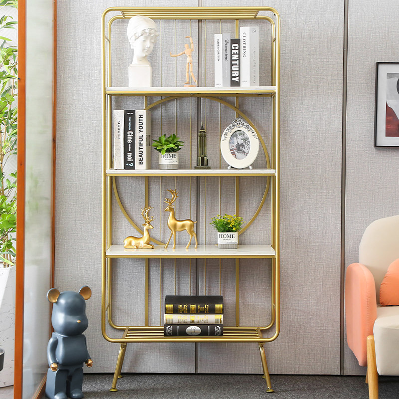 Nordic Iron Art Shelf Light Extravagant Shelves Multilayer Bookcase BOOKCASE BEDROOM SHELF LIVING ROOM DISPLAY RACK SHOW SHELF