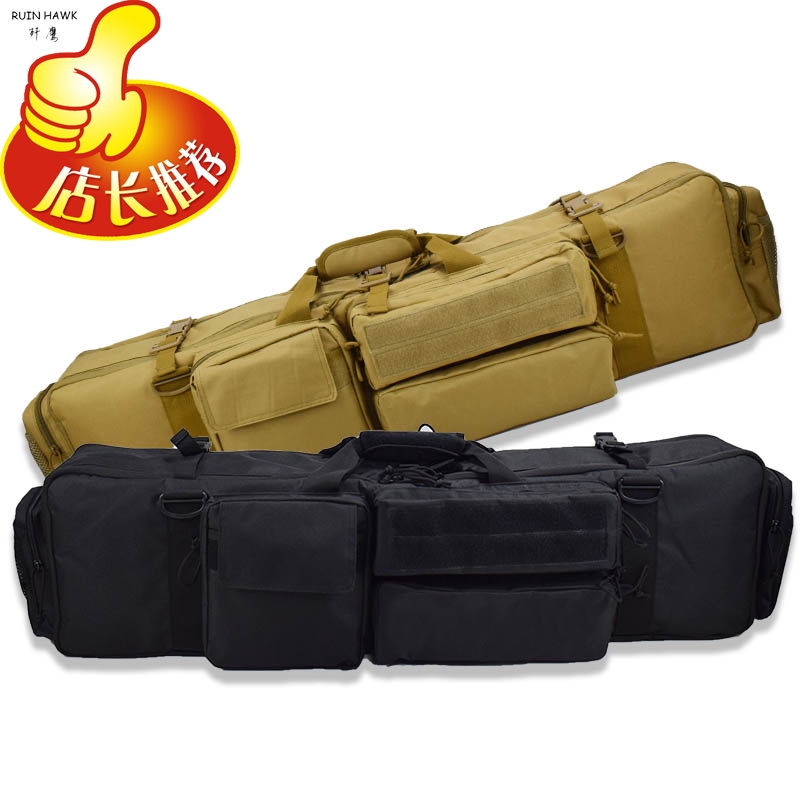 Tactical toy gun M249 large-capacity gun bag Jinming M4 AK NERF soft egg storage bag multi-function fishing gear bag