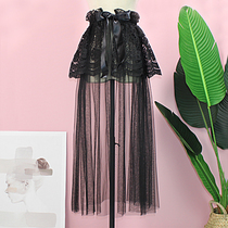 Waist cover-up outside the female strap skirt Lace skirt Decorative wide belt elastic hollow embroidered girdle cover-up skirt