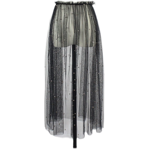 Длинная летняя кружевная юбка, коллекция 2021, высокая талия