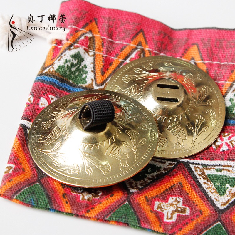 Belly dance accessories, dance performance props, golden copper, little finger, a pair of fingers, cymbal, ATS, hand ring cymbal - Taobao