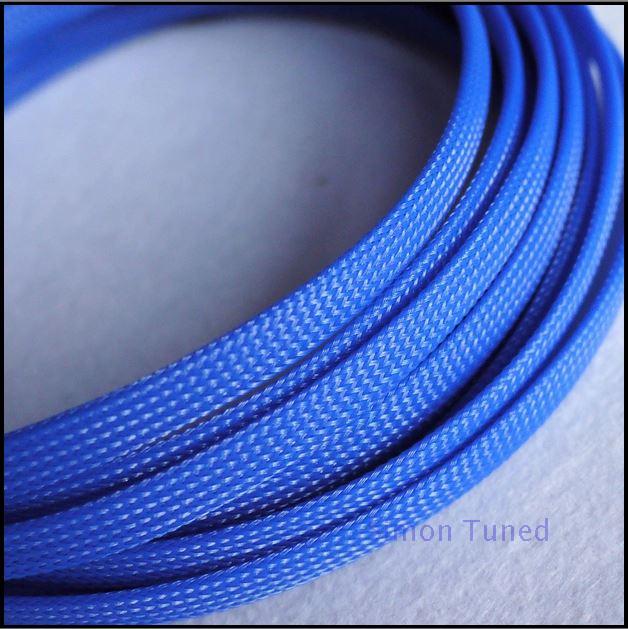 Blue Nylon Woven Webmaster Triloom Encrypted Shock-Proof Mesh Sleeve PET Woven Mesh Snake Leather Net