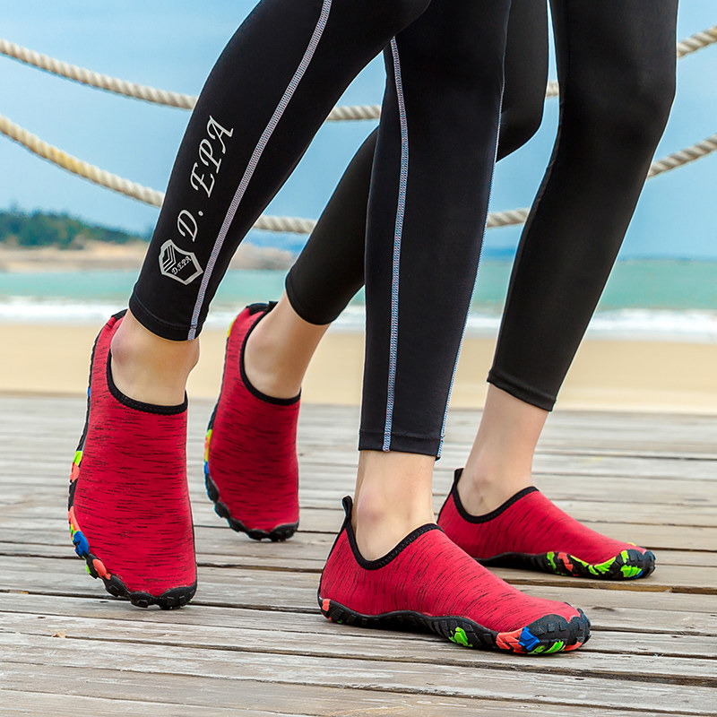 Lovers outdoor swimming in water Traceability Shoes Snorkeling Shoes Snorkeling Shoes Men And Women Beach Shoes Non-slip Speed Dry Five Finger Shoes Fitness