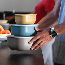 Italy Guzzini fridge storage refreshing box with microwave heating plastic Colorful Lunch Box With Lid Refrigerated