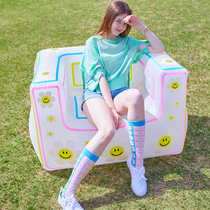 South Korea Lightree inflatable sofa outdoor camping portable fast charging lazy sofa fashion item ins style