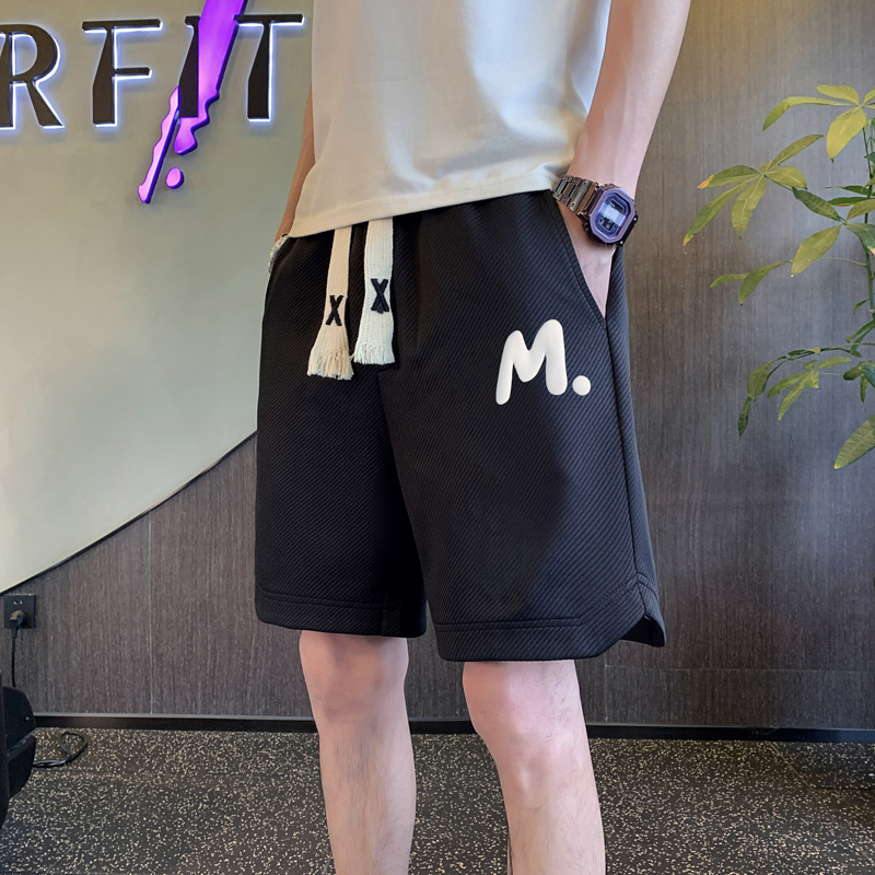 New casual shorts for men summer thin tube five-pants with loose pants and loose pants wear beach pants