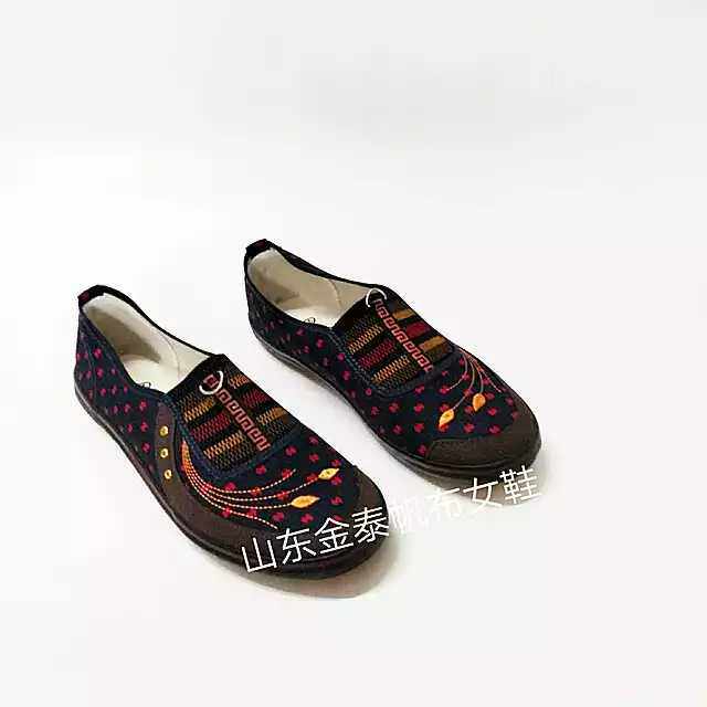 Spring and summer breathable loafers women's canvas women's single shoes low-top flat casual old Beijing cloth shoes Shandong Jintai shoes