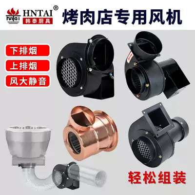 Barbecue grill fan Large suction silent fan for barbecue special high temperature resistant fume fan for barbecue exhaust