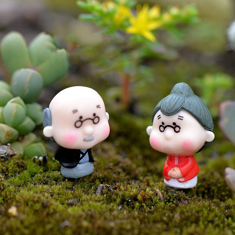 Fish tank rainforest tank flower pot bonsai succulent moss grandparents and sons and fathers micro-landscape ornaments