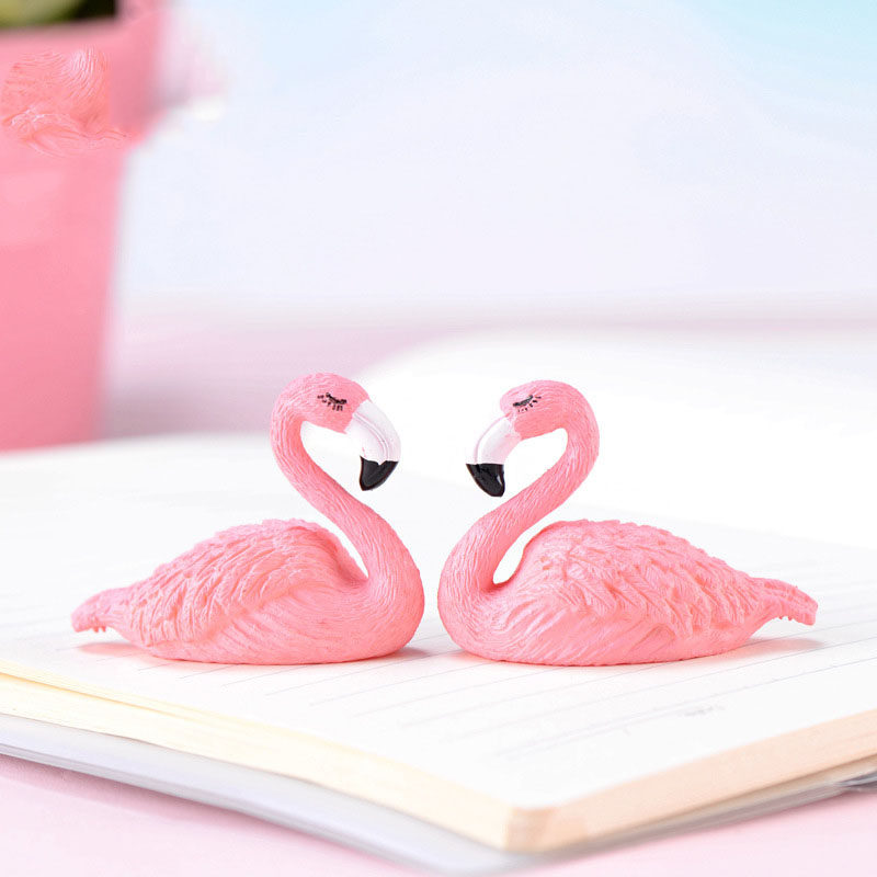 Moss View Cake Decoration Fire Birds Creative Small Objects Plastic Paparazzi Doll Fish Tank Microscape