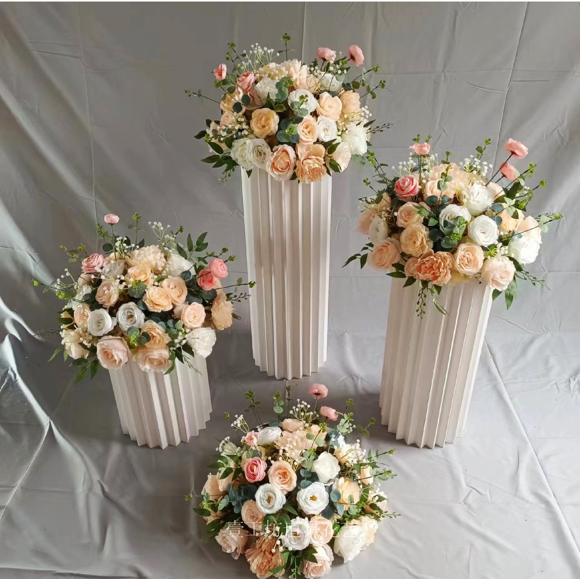 New Wedding Celebration Floral Road Leading Emulation Flower Ball Engagement Car Show Shop Window Silk Flower Arrangement Scene Festive Items Swing Piece-Taobao