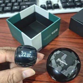 High-Quality Smart Ring Ceramic Counter Ring Qb709 Bluetooth App Control Smart Counting Ring