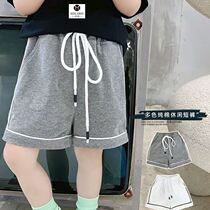 Male and female sport shorts Summer 2022 new medium and small boysmens boys 50% pants Korean version easy wave handsome and trendy
