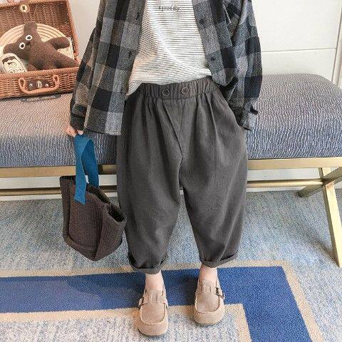 Boy pants 2022 Spring and autumn new Korean version personality Child loose casual pants The Boys Yangsend Fall outwear pants