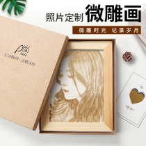 Birthday gift girls send boys friends practical and exquisite creative woodcut custom photos graduation gifts