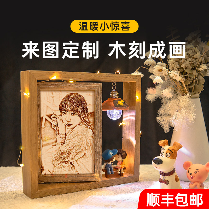 New Year's Spring Festival photo custom diy handmade birthday gift for girls to send girlfriends and friends girlfriends to wives and boys