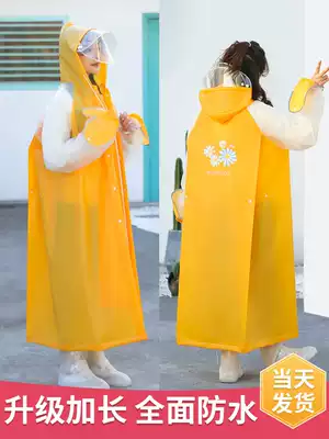 Raincoat long version full body rainproof female riding summer electric car 2021 new electric car single adult poncho