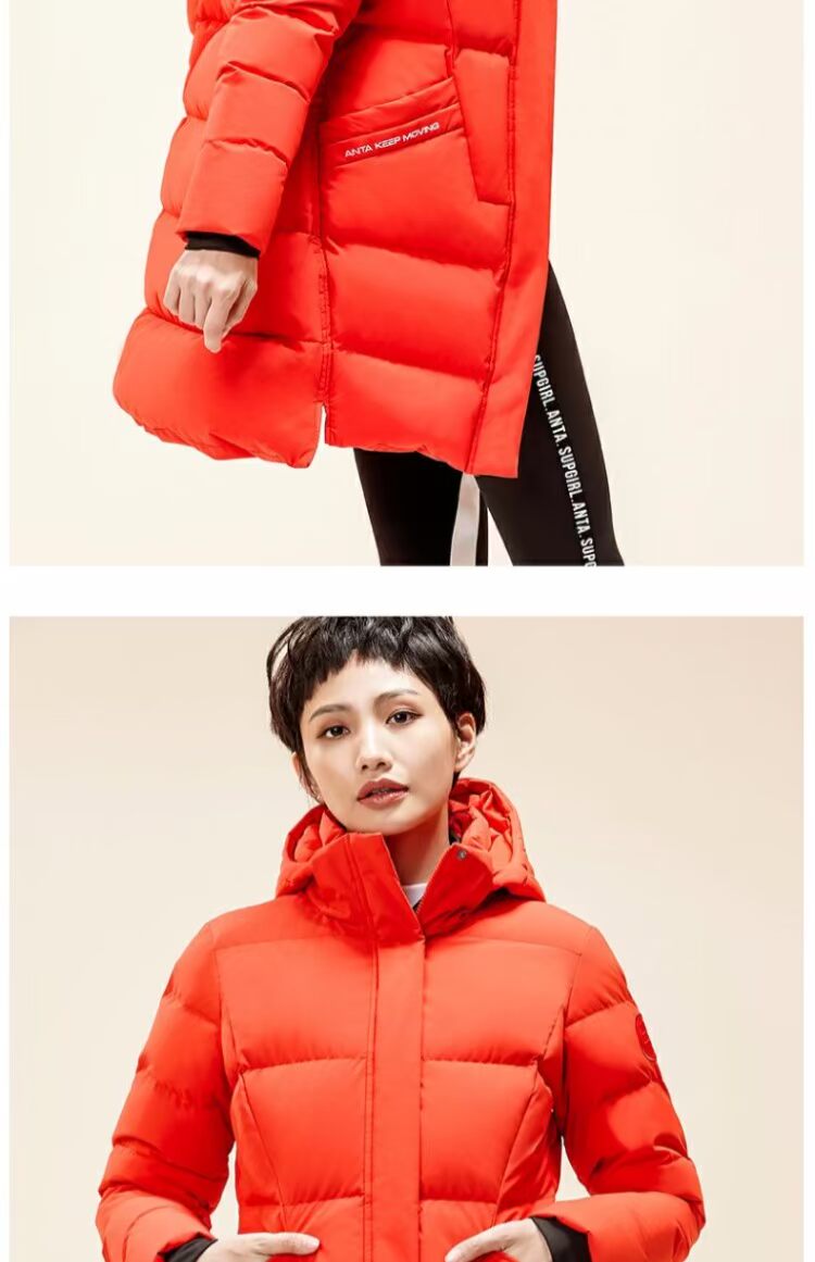 Anta down jacket Trang web chính thức của phụ nữ cửa hàng hàng đầu trong phần dài 2019 mùa đông mới dày ấm áp ấm áp áo khoác xuống - Thể thao xuống áo khoác áo phao nam mũ lông