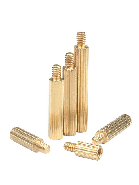 Single-head copper column, single-pass knurled stud, circular isolation column, camera security copper column, monitoring screw column, M2