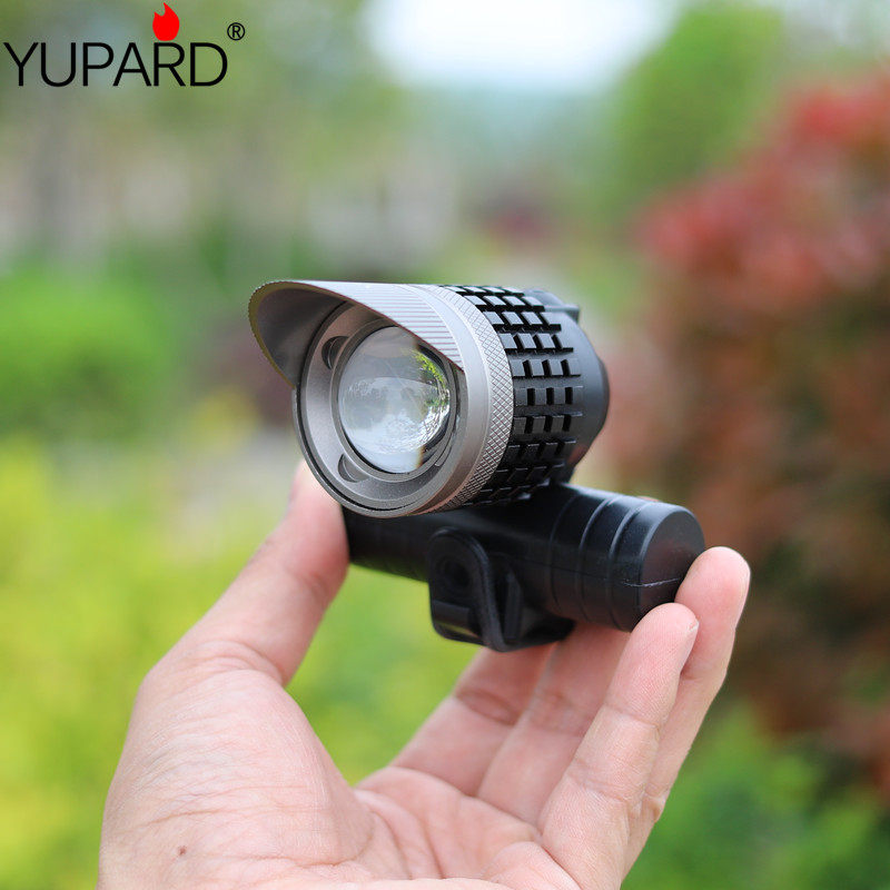 T6 zoom long-range strong light Waterproof faucet light Headlight flashlight Built-in rechargeable battery USB rechargeable bicycle light