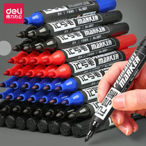 Del 6881 marker pen hook line Pen oil pen mark Express mark big head pen thick wholesale 10 sets