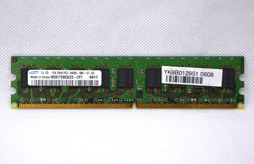 Samsung M391T2953EZ3-CF7 1GB 2RX8 2RX8 PC2-6400E-666-12-G3 ECC Memory
