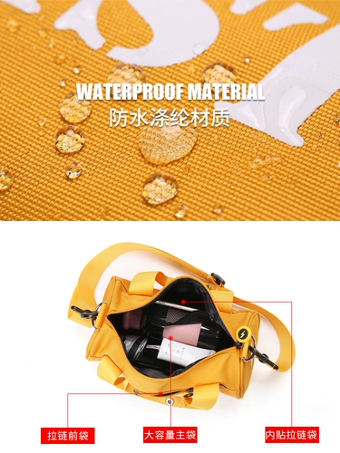 Маленькая спортивная сумка, сумка через плечо с разделителями для тренировок, универсальная льняная сумка