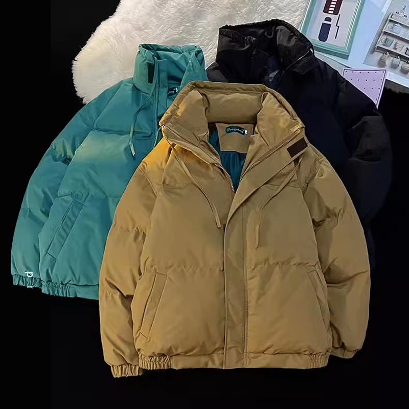 2025 Winter Clearance down Jackets Unisex Thick Warm Puffer Coats Couple's Large Size Trendy Brand Plus Size Outerwear