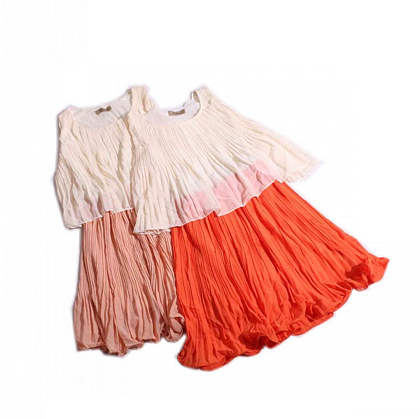 Phong cách thời trang mùa hè mới của phụ nữ Đầm voan không tay xếp ly dài giữa đơn giản 5X - Sản phẩm HOT