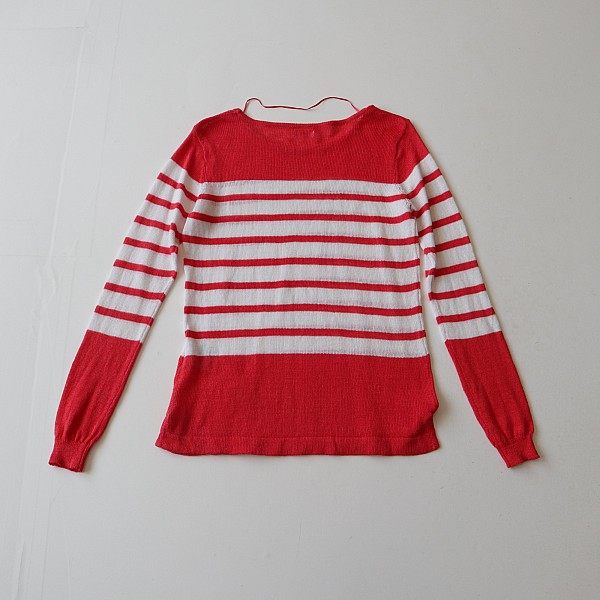 ເສື້ອຍືດແຂນຍາວຂອງແມ່ຍິງພາກຮຽນ spring ຄໍຮອບ pullover ວ່າງ elastic ເລັກນ້ອຍຄົນອັບເດດ: versatile knitted ບາງດ້ານເທິງ D9