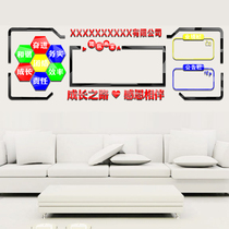  Company bulletin board wall stickers Corporate culture wall publicity column acrylic employee inspirational office glorious honor list