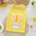 Bông childrens vest đầu cô gái chàng trai mùa hè không tay bông Sidon trắng dưới màu bông xe. 