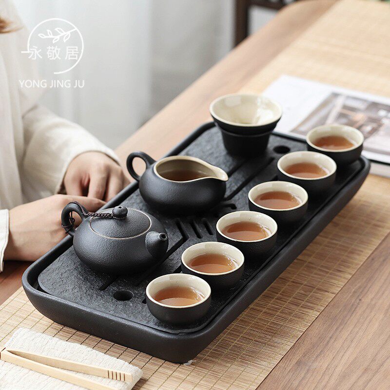 Yongtoast Gongfu Tea Tea Teapot Tea Table Storage Type Dry Bubble Table Tea Tray Ujinshi Tea Set Group Home