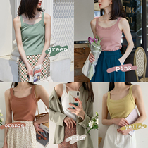 (multi-pieces multi-cut) Hunt Notes Display Slim Harness Vest Woman Inner Hitch White Slapped Bottom Sleeveless Jacket Outside