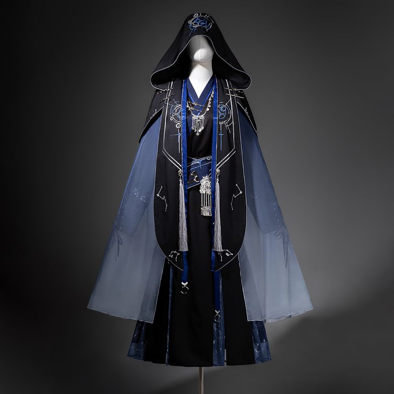 Original Chinese Brand Xuanqiongshi Angel Costume with Chinese Elements, Long-Sleeved Hooded Cape, Flowing Fairy Outfit Original Chinese Brand Xuanqiongshi Angel Costume with Chinese Elements, Long-Sleeved Hooded Cape, Flowing Fairy Outfit
