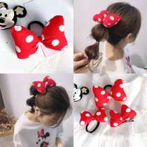 New Joker Traveling Big Wave Point Bow Cute Hairband Leather Band Headwear Women