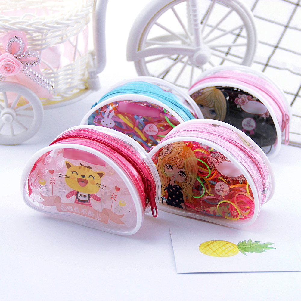 Cross border Taobao hot pins Children Zhair Disposable Rubber Fascia Strong Pull Constant Baby Laced Packing Hair Ring