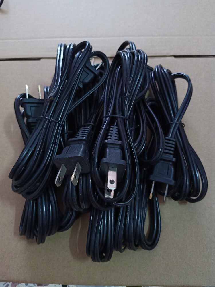 Imported parallel single head power cord pure copper foot core 0824 square 1 7 m outer skin soft and abrasion resistant