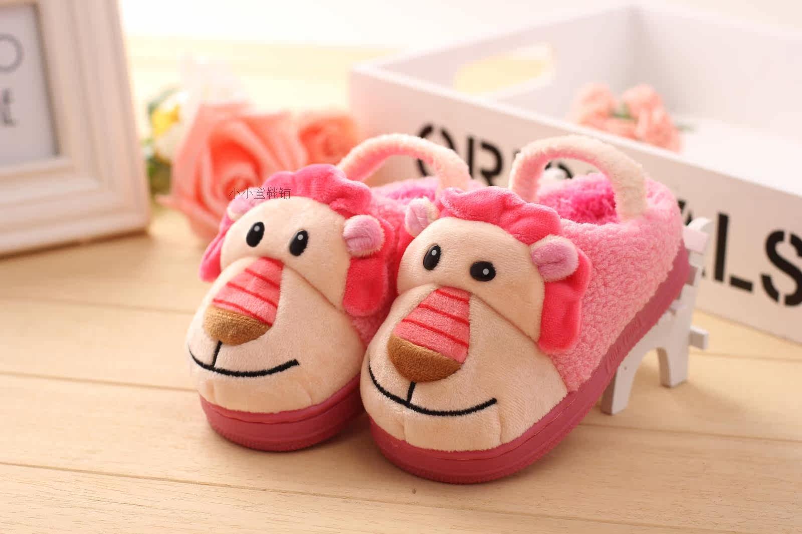 Pantoufles enfants en suède pour hiver - semelle caoutchouc - Ref 1010583 Image 29