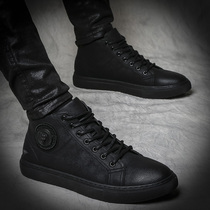 Mens high board shoes mens trend Korean version of casual increased shoes trendy shoes 2021 new autumn plus velvet mens shoes