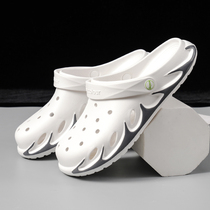 Cave shoes mens trendy non-slip summer sandals 2021 new two-wear soft bottom outer wear mens beach toe slippers for men