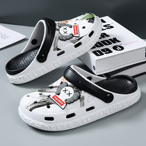 Hole shoes mens 2021 new sandals beach trend room Baotou dual-use feces slipper men wear summer