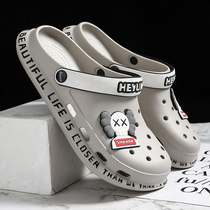 Cave shoes mens summer slippers mens wear 2021 new beach shoes thick bottom non-slip personality Baotou mens sandals