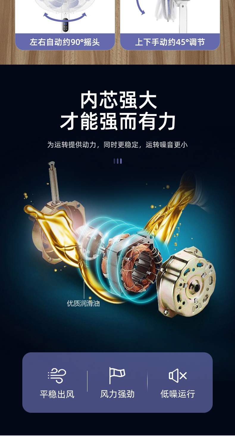 长虹 机械式 静音七叶落地扇 图7