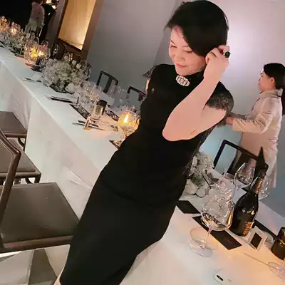 I am Capricorn annual dress fine wool cheongsam modified dress Chinese style spot